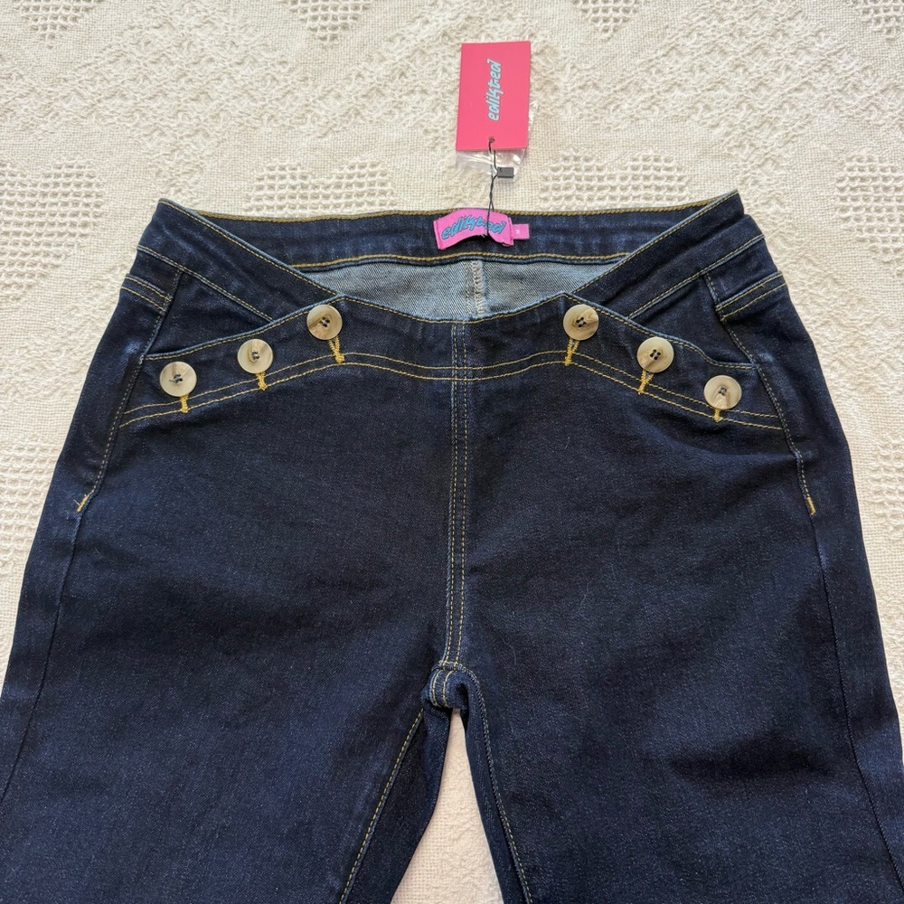 NWT Edikted Button Front Flare Jeans (M)